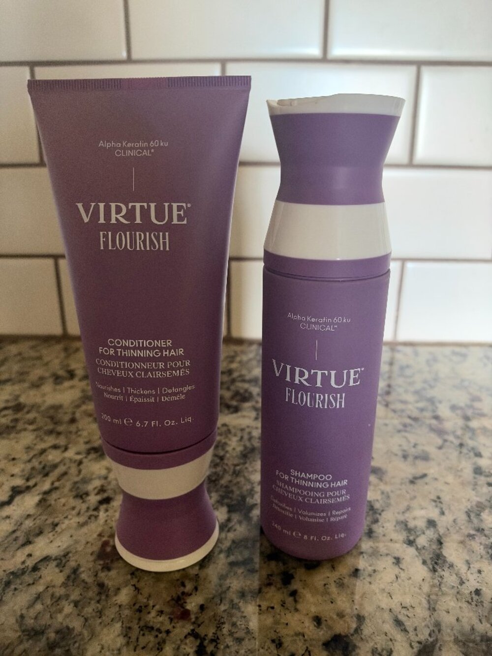 Virtue Flourish Shampoo & Conditioner Set | New Unopened